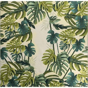 Unique Loom    Outdoor Botanical Longwood Area Rug - 1 of 4