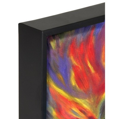 Black Painted Wood Floating Wall Frame Set, 9x12"
