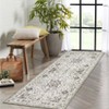 Boho Vintage Area Rug Farmhouse Traditional Floral Carpet for Living Room Hallway Runners Non Slip Indoor Floor Rugs - 3 of 4