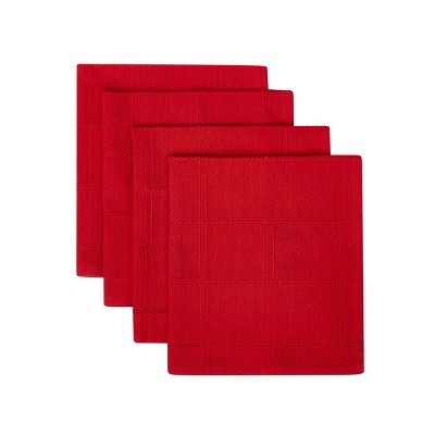 Izod Chadwick Red Set of 4 Napkins