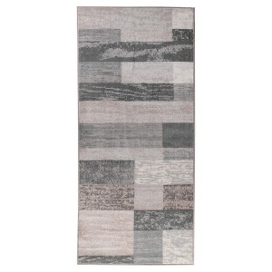 Modern Geometric Blocks Washable Indoor Area Rug by Blue Nile Mills - 1 of 4