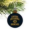 Central Oklahoma Bronchos Logo Mini Small Tiny Wood Christmas Tree Holiday Ornament - 3 of 4