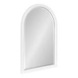 20" x 30" Hogan Wood Framed Arch Decorative Wall Mirror White - Kate & Laurel All Things Decor