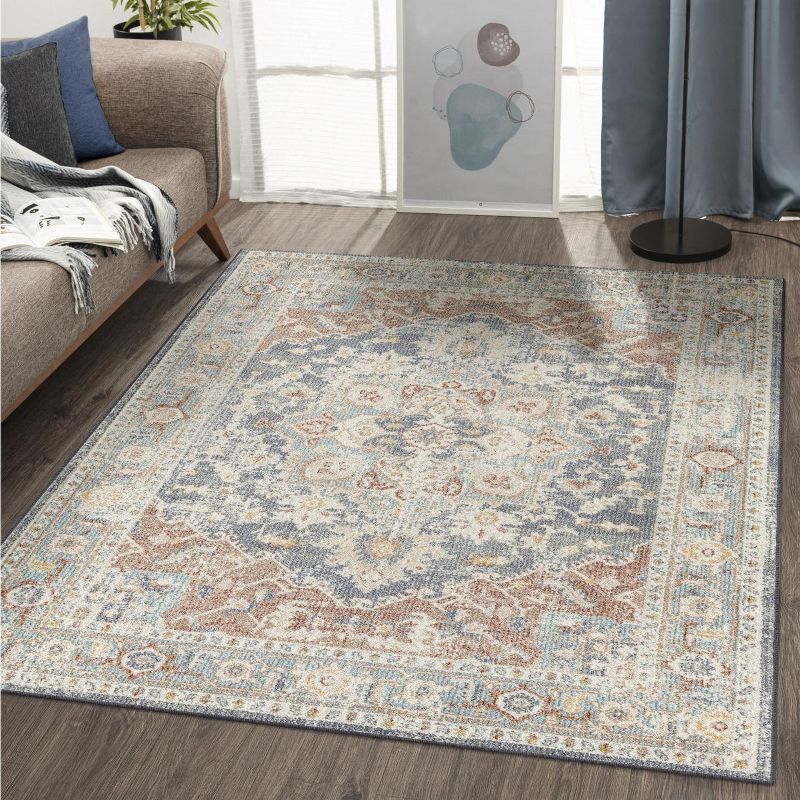 Luxe Weavers Pastel Floral Pattern Area Rug, 1 of 11