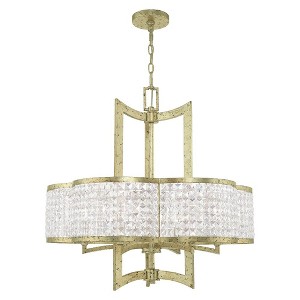 Livex Lighting Grammercy 6 - Light Chandelier in  Winter Gold - 1 of 2