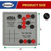 Bolaball 3-in-1 Giant Checkers and Tic Tac Toe Game, 26"x26" Reversible Mat with 24 Chips - 2 of 4