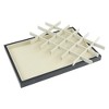 Unique Bargains Stackable Velvet Jewelry Organizer Trays with Removable Divider for Drawers Set of 2 - 4 of 4
