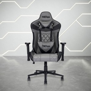 Gaming Chair XL TechniFlex Upholstery Memory Foam Seat 150 Degree Recline Adjustable for Adults -3irtyhousy - 1 of 4