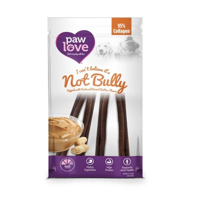 Paw Love Not Bully Peanut Butter Sticks Dog Treats - 4ct