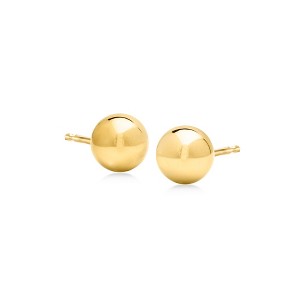 Ross-Simons 7mm 14kt Yellow Gold Ball Stud Earrings - 1 of 3