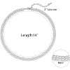 14K Gold Plated Tennis Necklace - 3mm Butterfly Rhinestone Choker for Women - 2 of 4