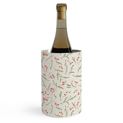 Jacqueline Maldonado Pine And Berries Neutral Wine Chiller - Deny Designs