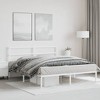 vidaXL Metal Bed Frame with Headboard White 59.1 in.x78.7 in. - 3 of 4