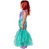 HalloweenCostumes.com 4T Girl Toddler Girl's Disney The Little Mermaid Ariel Halloween Costume with Sequin Pattern for Playtime,  Purple/Green - 3 of 4