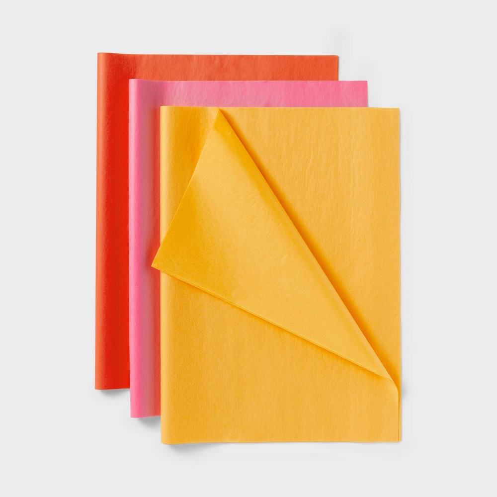 Photos - Other Souvenirs 20ct Orange/Pink/Yellow Tissue Paper - Spritz™