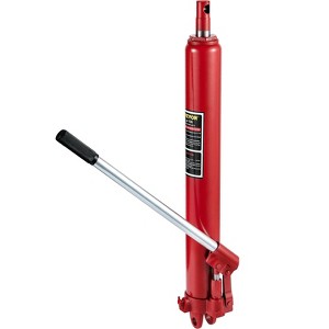Munora 8-Ton Hydraulic Long Ram Jack, Red, with Single Piston Pump and Clevis Base, Manual Engine Lift Hoist for Garage/Shop Cranes - 1 of 4