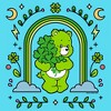 Girl's Care Bears Green Rainbow Arch Crop T-Shirt - 2 of 3