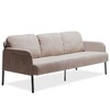 3-Seater Polyester Fabric Modern Upholstered Sofa with Deep Seat and Sturdy Legs - 3 of 4