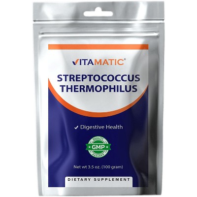 Streptococcus Thermophilus Probiotic Powder Digestive Health Support 100 Gram 100 Servings