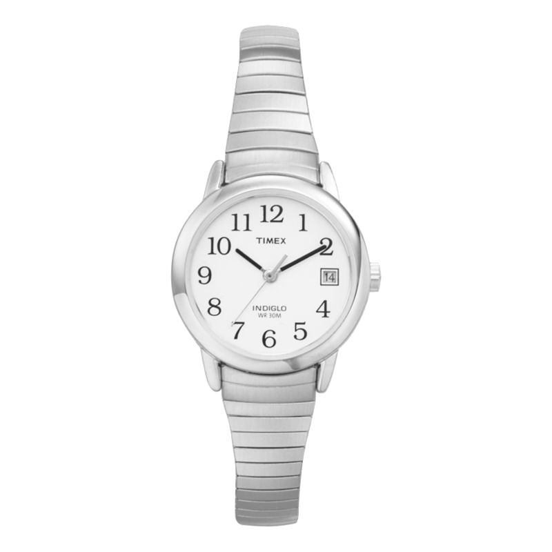 Women&#39;s Timex Easy Reader Expansion Band Watch - Silver T2H371JT, 1 of 4