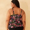 Women's Square Neck Shirred Tankini Top - Shade & Shore™ - 2 of 3