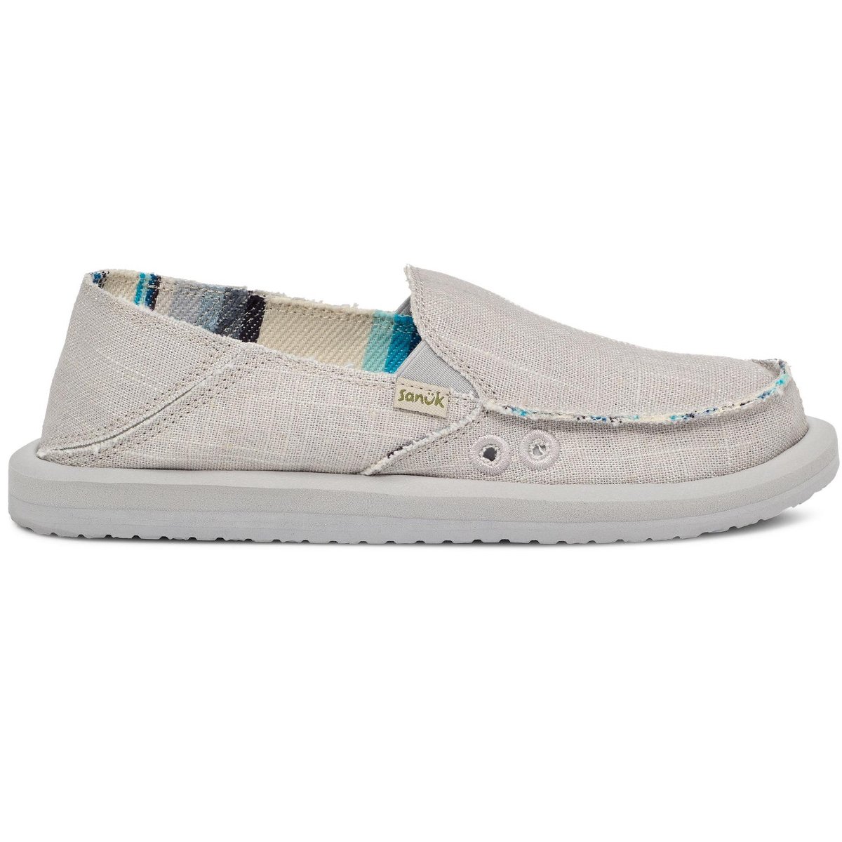 Женские туфли Sanuk Women's Donna Hemp Loafers - Grey, 10 — фото 2