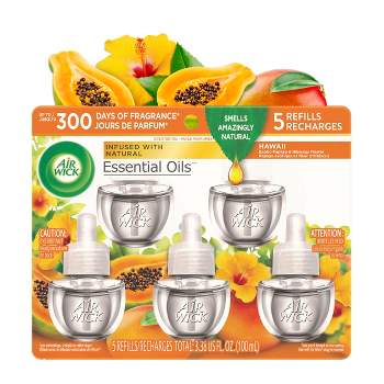 Air Wick® Plug in Scented Oil Refill Fresh Peach and Sweet Nectar Air  Freshener Essential Oils, 5 pk - Gerbes Super Markets