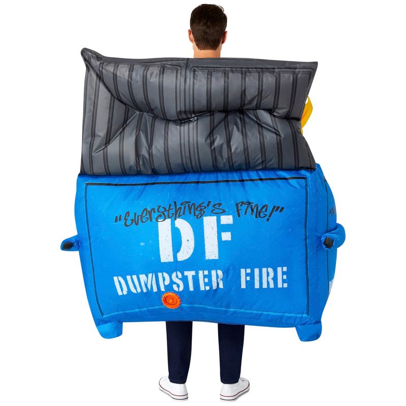 Rubies Dumpster Fire Adult Inflatable Costume, 2 of 6