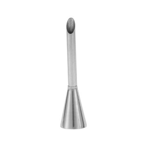 Unique Bargains Piping Tip Small Puff Mouth 304 Stainless Steel Silver Tone 1 Pcs - 1 of 3