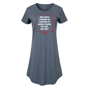 Women's - Ferris Bueller's Day Off - How Could I Possibly Graphic T-shirt Dress - 1 of 4