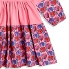 The Pink Picket Fence Louise Twirl Dress for Girls – 100% Cotton Long Sleeve Play Dress – Hand-Painted Floral Print - 3 of 4