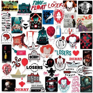 IT2 IT Horror Movie 50CT Sticker Pack Large Deluxe Stickers Variety Pack of 50 - 1 of 4