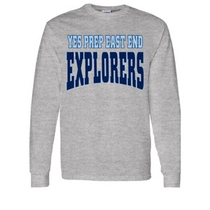 Adult Yes Prep East End Explorers Name Essential Long Sleeve T