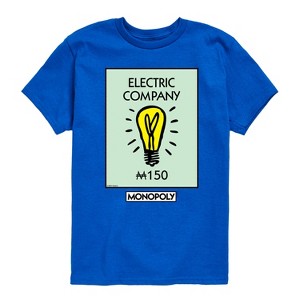 Boys' - Monopoly - Electric Company Short Sleeve Graphic T-Shirt - 1 of 4
