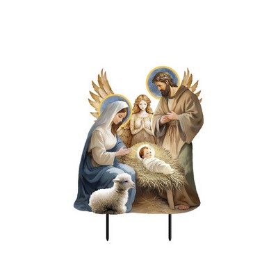 Briarwood Lane Christmas Metal Art 26x16 Christ Is Born For Christmas Metal Art