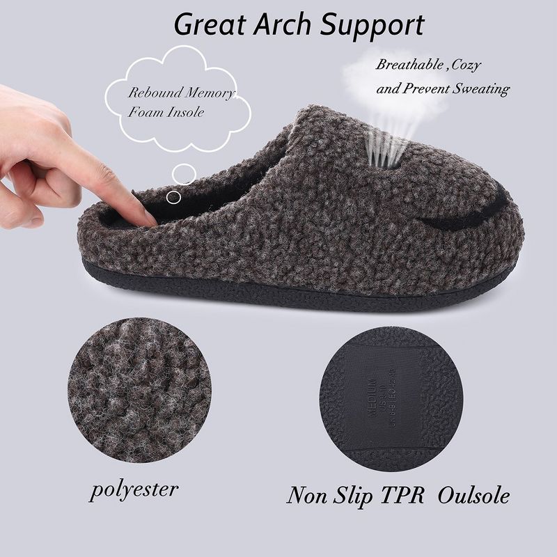 Womens Slippers Comfy Lightweight Memory Foam Casual Slip-on House Shoes, 2 of 8
