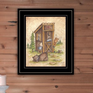 ChicFurnit Wall Art Still Waiting Framed Print Country Style Illustration for Living Room, Multicolor, 11"*1"*13" - 1 of 4