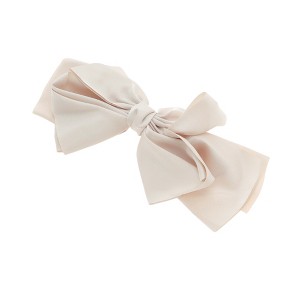 Unique Bargains Large Bow Ribbon French Barrette Hair Clips Hairdo Clip 1 Pc - 1 of 4