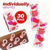 4E's Novelty 30 Packs Heart Candy Bracelet, Valentine Candies Bracelets Individually Wrapped Bulk, Valentines Candies for Kids Classroom Exchange - 2 of 4
