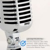 Pyle Pro PDMICR42SL Old Fashioned Vintage Retro Style Dynamic Adjustable Compact Desktop Studio Mic Professional Vocal Recording Microphone - 4 of 4