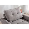 CAVINAS Soft Accent Chair with Tufted Backrest and Pull-Out Footstool,Modern Upholstered Living Room Chairs,Reading Chairs for Living Room - 4 of 4