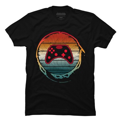 Men's Design By Humans GAMER RETRO VINTAGE By punsalan T-Shirt