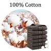 PiccoCasa 100% Cotton Soft Absorbent Oversized Cotton Face Towels 6 Pcs 13'' x 29'' - 4 of 4