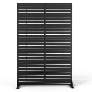 Dovelina Metal Outdoor Privacy Screen Freestanding Patio Decorative Screen (Set of 2) - 1 of 4