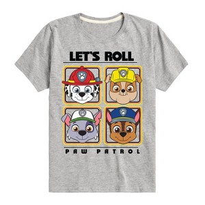 Boys' - Paw Patrol - Let's Roll Marshall Rubble Chase Everest Short Sleeve Graphic T-Shirt - 1 of 4