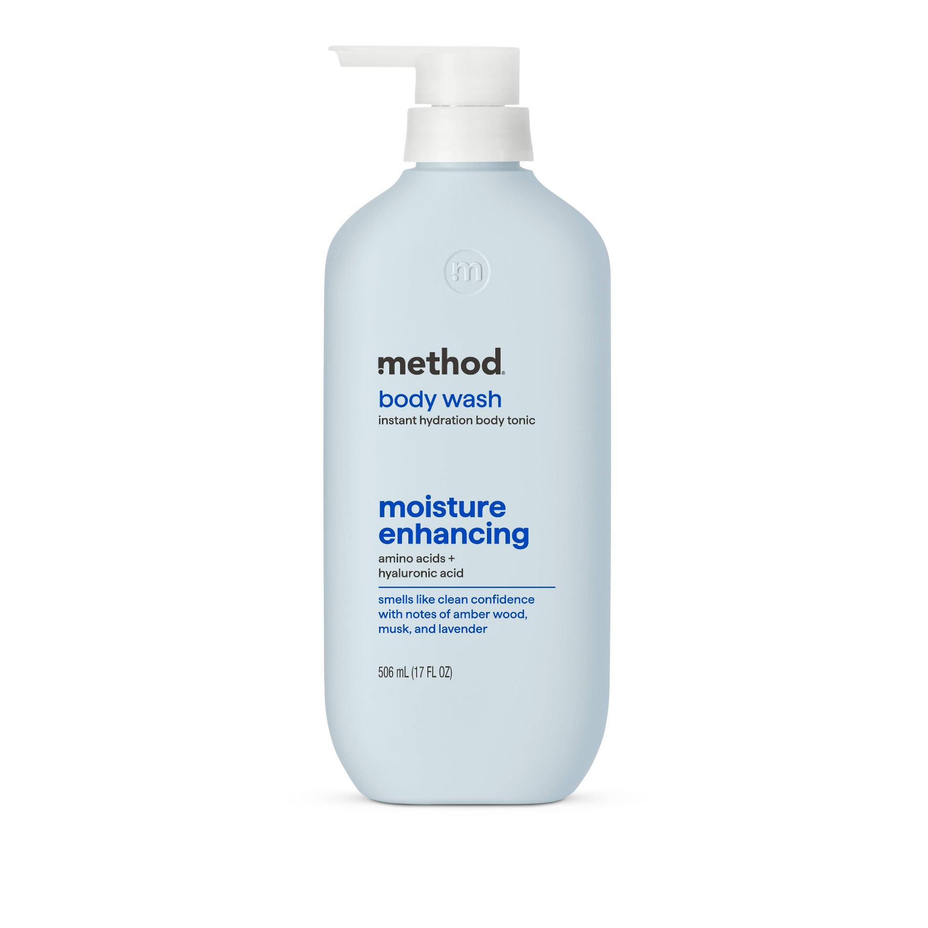 Method Moisture Enhancing Men's Intense Hydration Body Wash Tonic with Amino and Hyaluronic Acids - Amber Wood, Musk and Lavender - 17 fl oz