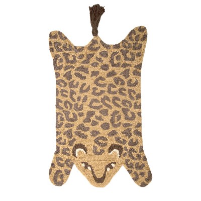 Crane Baby 23 X 36 Hand-tufted Wool Animal Shape Rug - Leopard : Target