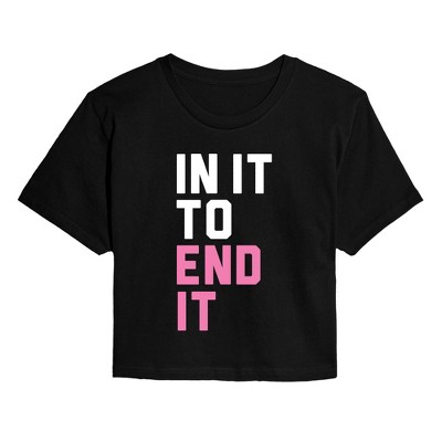 Women's - Instant Message - Get Checked Out Cropped Graphic T