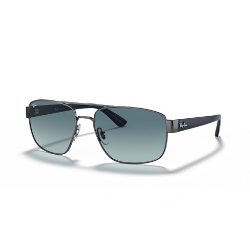 Ray Ban RB3663 60mm Man Irregular Sunglasses Blue Gradient Grey Lens