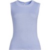 Lands' End Women's Fine Gauge Baby Cable Crew Neck Sleeveless Sweater - 3 of 3